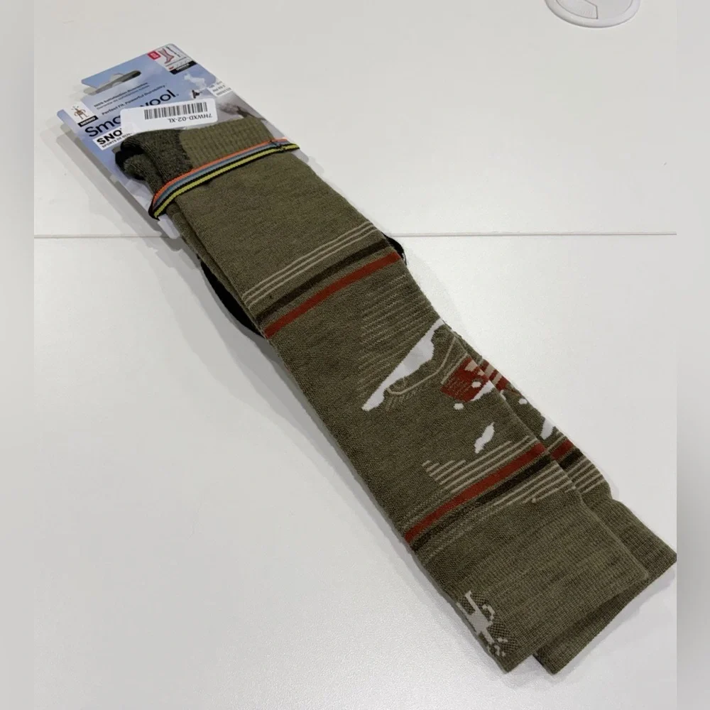 SmartWool Men's XL Piste Machine Targeted Cushion Snowboard Socks Green NWT